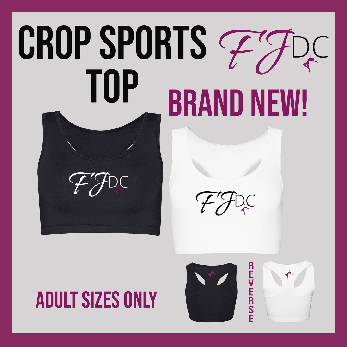 FJDC Crop Sports Top