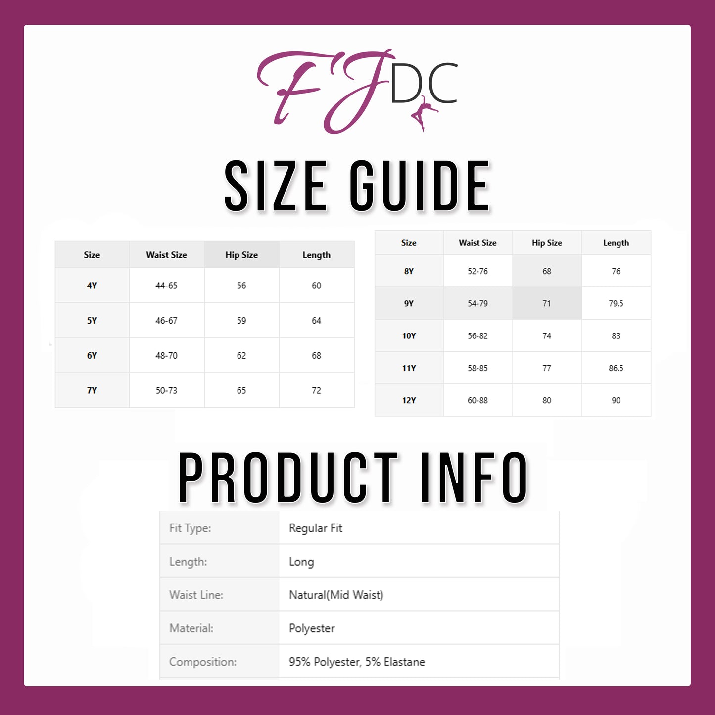 FJDC Child Flare Leggings