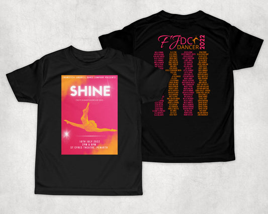 Official SHINE Showcase 2022 T-Shirt