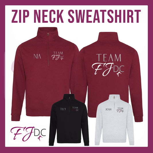 Team FJDC 1/4 Zip Neck Sweatshirt