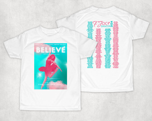 Official BELIEVE Showcase 2024 T-Shirt