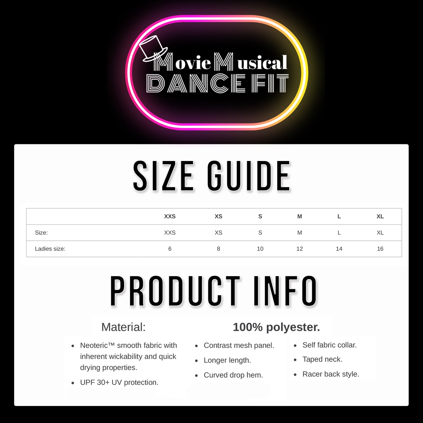 MM Dance Fit Racer Back Vest